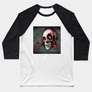 Bloody Skull Baseball T-Shirt